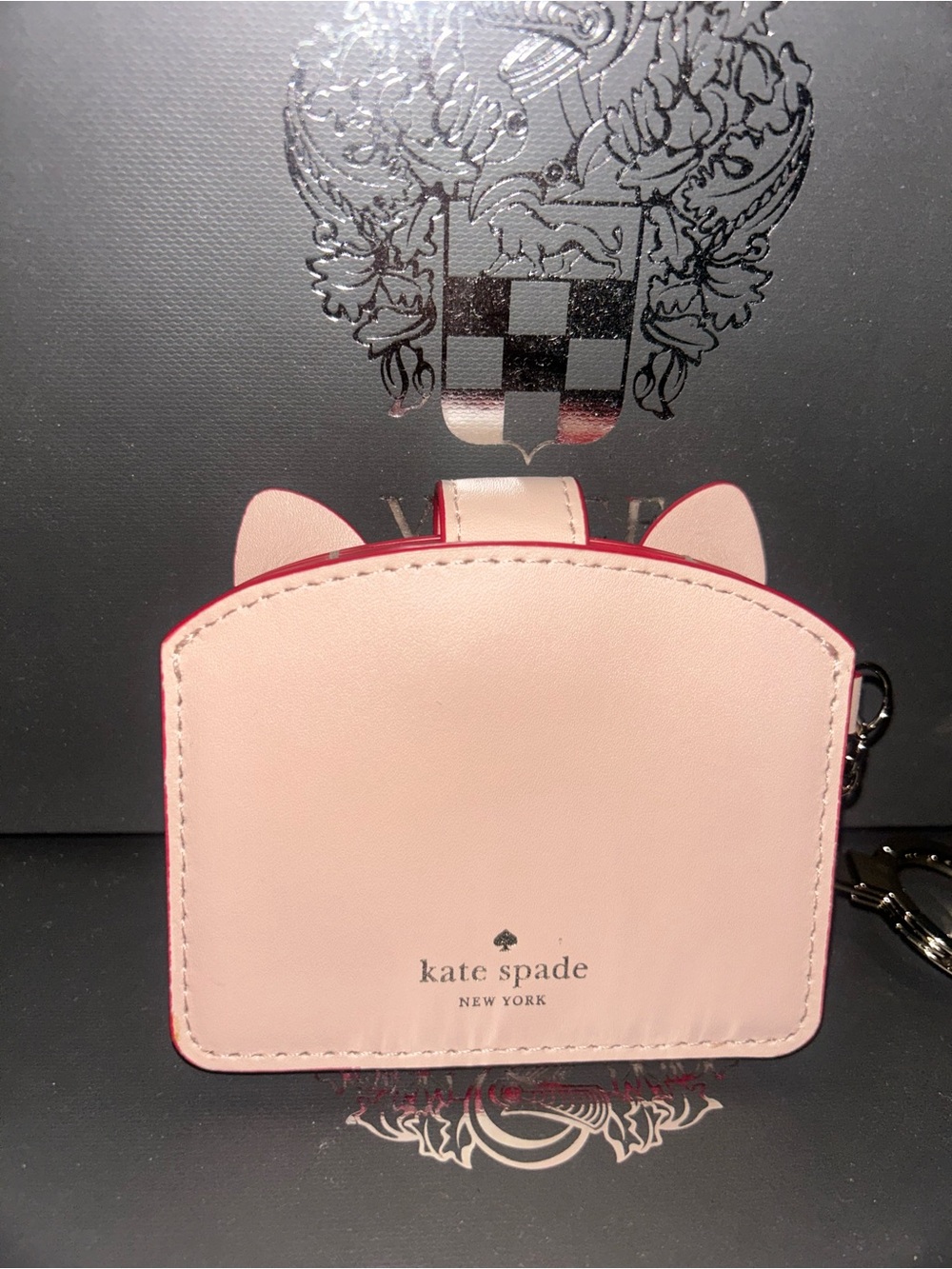 Kate Spade New York Year of the Pig card holder keychain - Picture 3 of 3